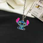 Fashion Cartoon Cute Big Ear Stitch Couple Necklace Personalized Hip Hop Pendant Sweater Chain