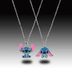 Fashion Cartoon Cute Big Ear Stitch Couple Necklace Personalized Hip Hop Pendant Sweater Chain