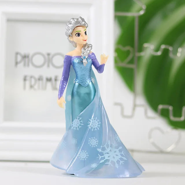 Disney Anime Frozen 2 Snow Queen Elsa Anna Pvc Action Figure Olaf Kristoff Sven Dolls Figurines Kids Cartoon Toy Children Gifts