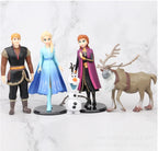 Disney Anime Frozen 2 Snow Queen Elsa Anna Pvc Action Figure Olaf Kristoff Sven Dolls Figurines Kids Cartoon Toy Children Gifts
