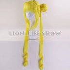 Tsuking Usagi Crystal New Queen Serenity Princess Serenity Tsuking Usagi super Sailor Gold headwear lemon yellow cosplay wig