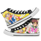 Sailor Moon high-top two-dimensional student canvas shoes anime men and women cartoon fashion casual graffiti board shoes  gifts