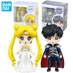 In Stock Bandai Figuarts Mini Sailor Moon Princess Serenity Prince Endymion Anime Action Figure Toy Gift Model Collecting Hobby