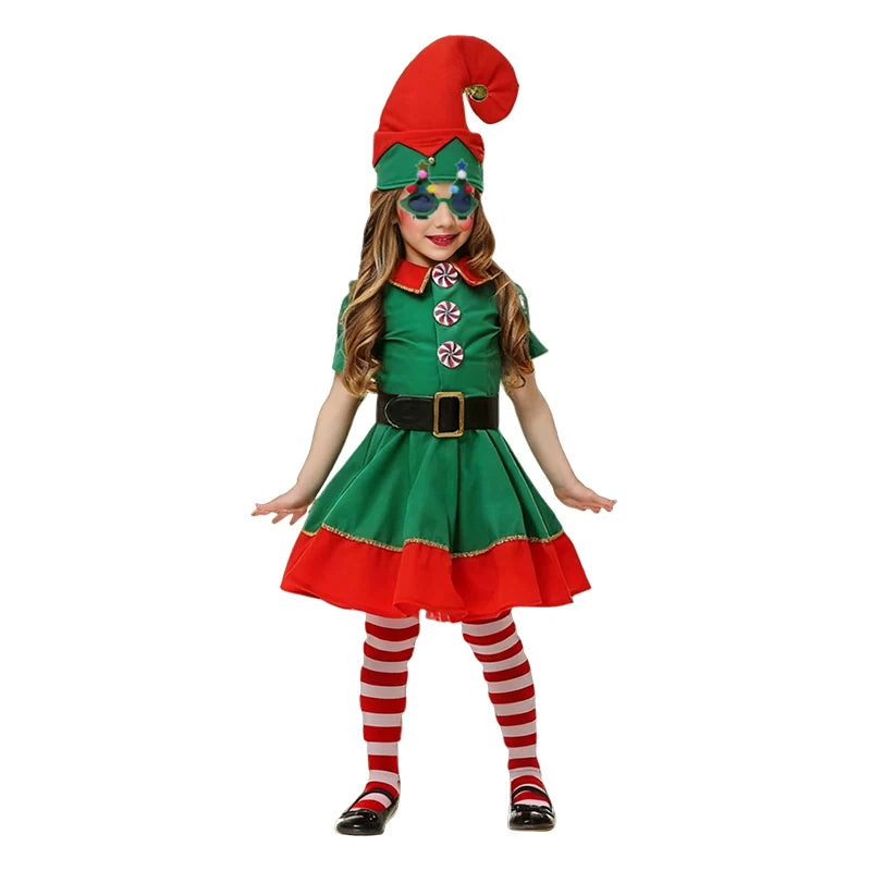 Christmas Kids Clothes Girl's Cosplay Dress Boys and Girls Carnival Party Clothes Children's New Year Costume Xmas Suit Gift