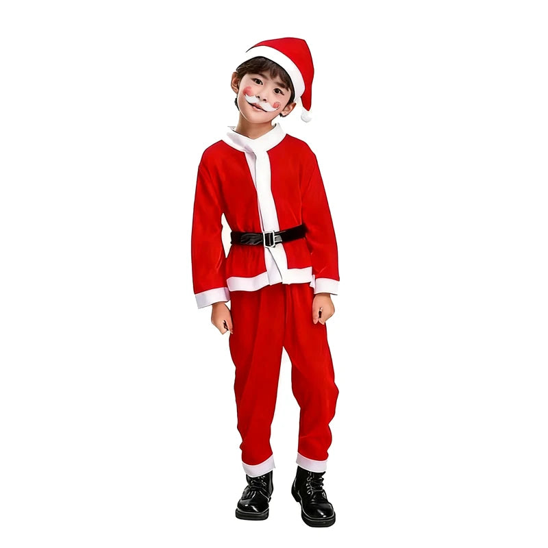 Christmas Kids Clothes Girl's Cosplay Dress Boys and Girls Carnival Party Clothes Children's New Year Costume Xmas Suit Gift
