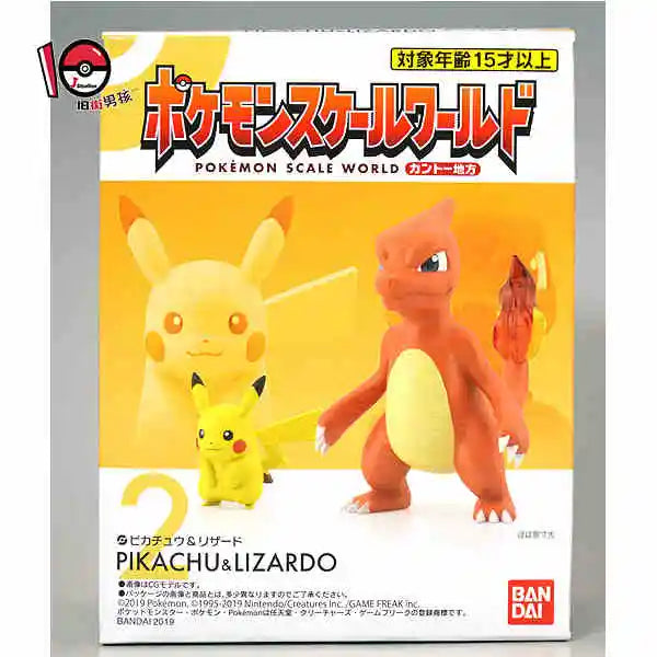 Original Bandai Pokemon Scale World Jotoh Region Lyra & Bayleef & Natu & Smoochum In Stock Anime Action Collection