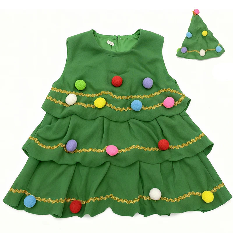 Christmas Kids Clothes Girl's Cosplay Dress Boys and Girls Carnival Party Clothes Children's New Year Costume Xmas Suit Gift