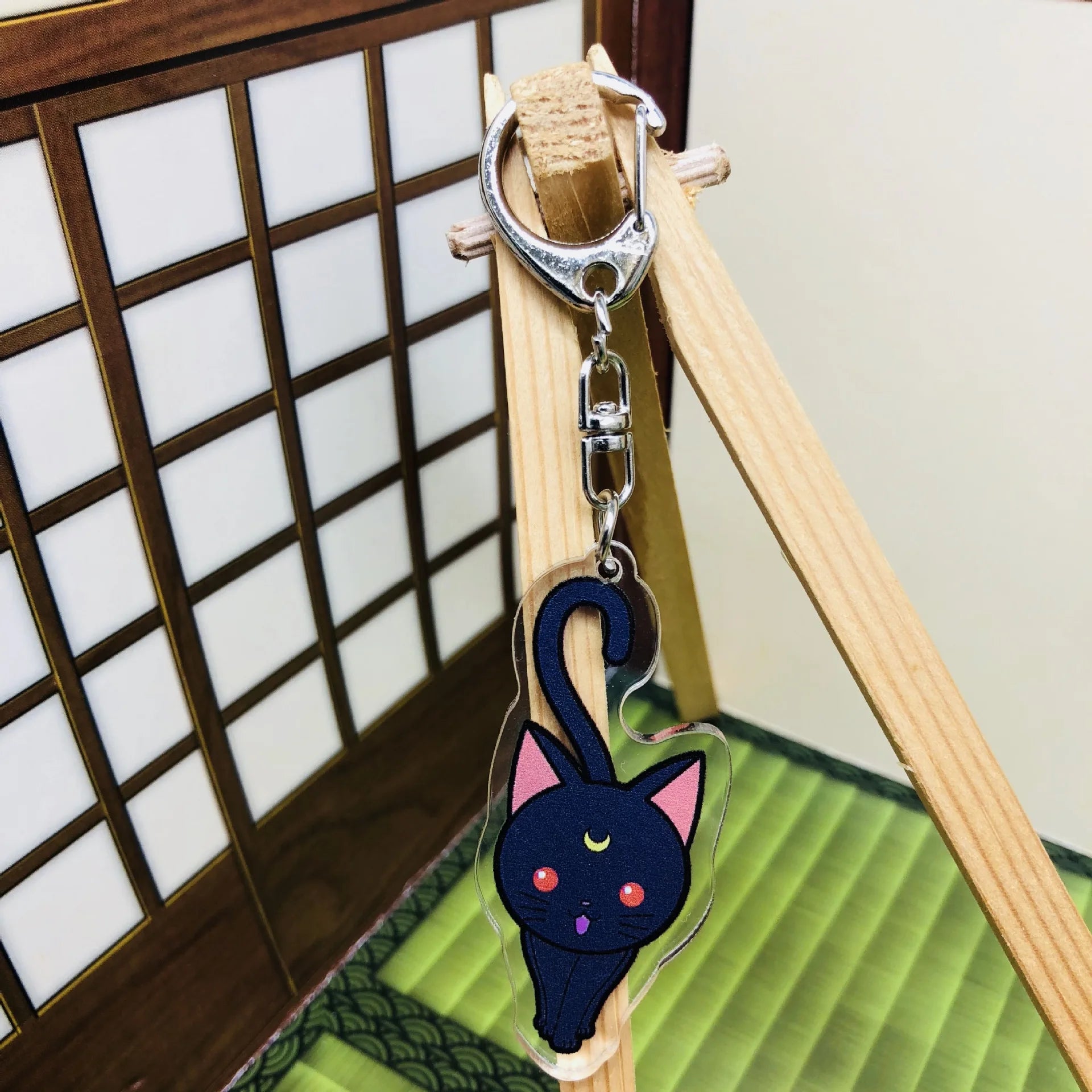 Sailor Moon Acrylic Keychain Anime Accessory Usagi Tsukino Luna Artemis Charm