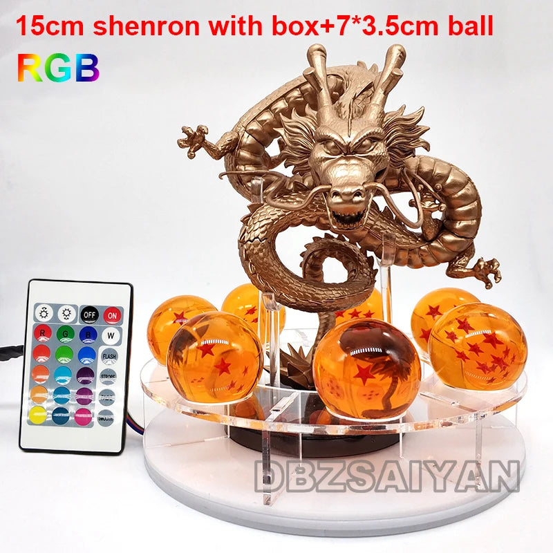 Anime Dragon Ball Z Shenron Lamp Super Saiyan Goku Action Figure Dragon Ball shenlong Model light Base Collection Gift