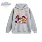 SAILOR MOON Japanese Anime Cute Character Print Collaboration Long Sleeved Sweatshirt for Men and Women Loose Autumn and Winter