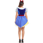 Classic Carnival Party Halloween White Snow Costume Women Adult  Fairy Tale Princess Clubwear Cosplay Costumes Fancy Dress