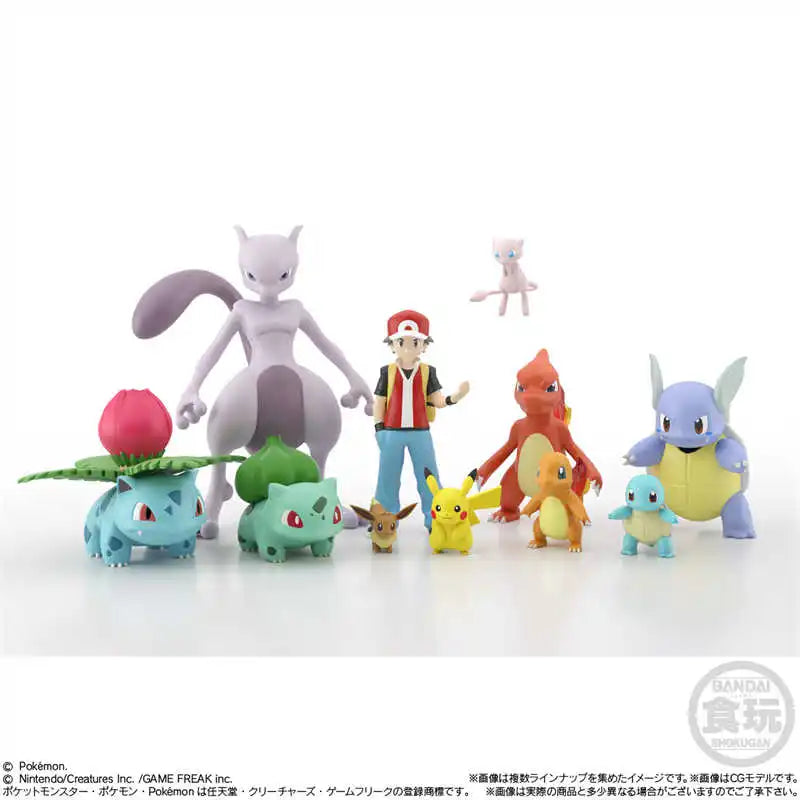 Original Bandai Pokemon Scale World Jotoh Region Lyra & Bayleef & Natu & Smoochum In Stock Anime Action Collection