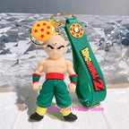 Dragon Ball Keychain Kawaii Vegeta Cartoon Bulma Piccolo Car Key Chain Backpack Pendant Keyring Gifts Accessories