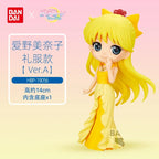 Original Bandai Qposket Sailor Moon Figure Eternal The Movie Princess Neptune Uranus Action Figurine Anime Model Girl Statue Toy