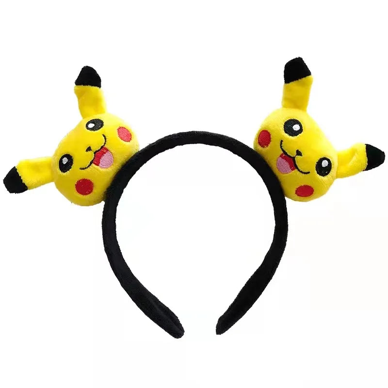 Cartoon Pokemon Kawaii Pikachu Hair Band Headband Toys Cute Wash Face Hair Band For Children Cosplay Party Toys