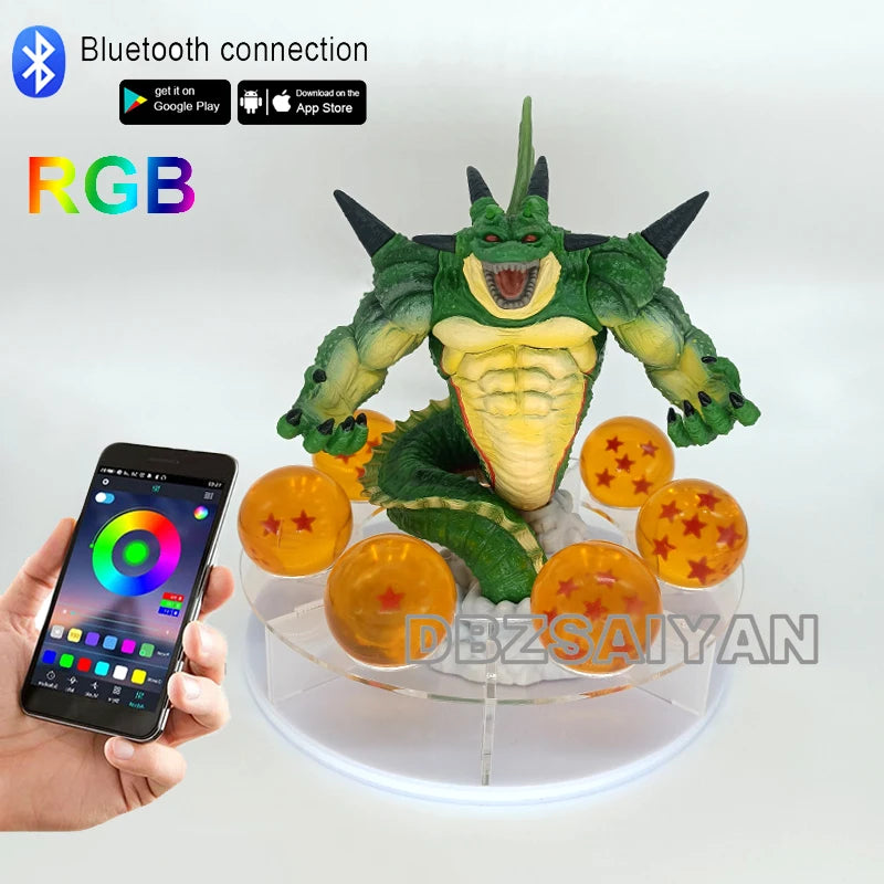 Anime Dragon Ball Z Shenron Lamp Super Saiyan Goku Action Figure Dragon Ball shenlong Model light Base Collection Gift