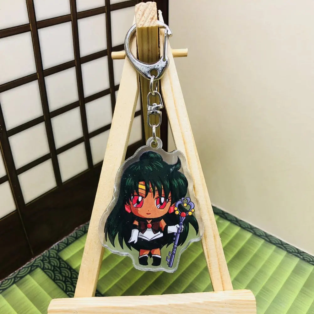 Sailor Moon Acrylic Keychain Anime Accessory Usagi Tsukino Luna Artemis Charm