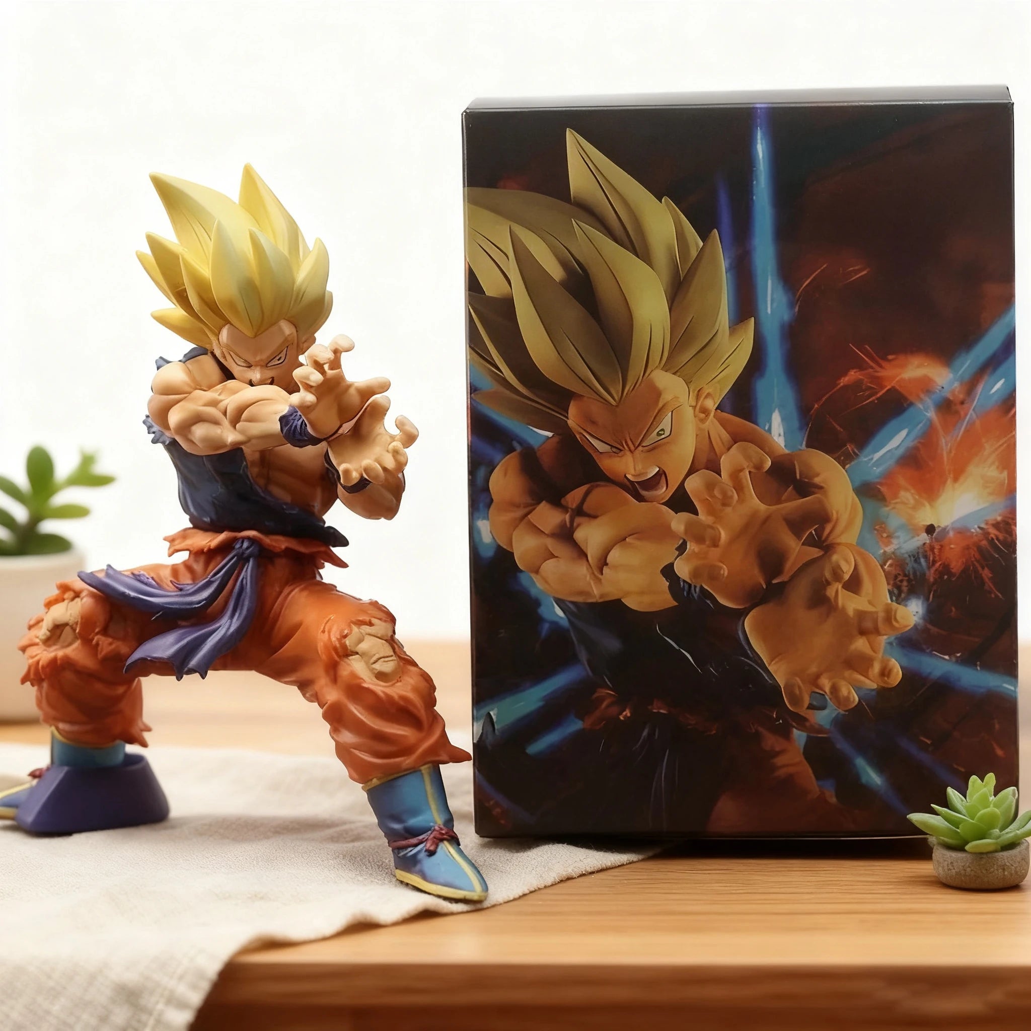 Dragon Ball Z Son Goku Anime Figure Battle Damage Shockwave Manga Statue Pvc Action Figurine Collectible Model Doll Toys Gift