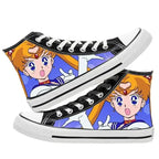 Sailor Moon high-top two-dimensional student canvas shoes anime men and women cartoon fashion casual graffiti board shoes  gifts