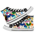 Sailor Moon high-top two-dimensional student canvas shoes anime men and women cartoon fashion casual graffiti board shoes  gifts