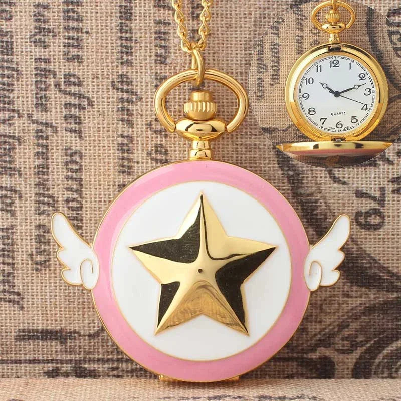 Sailor Moon Moon Prism Pocket Watch Second Generation Lifewith sailor moon Card Captor Sakura cartoon accessories holiday gift