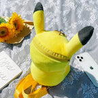 Pikachu Plush Backpack Pokemon Animation Peripheral Cartoon Handbag Kawaii Large Capacity School Bag for Children