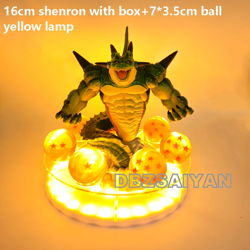 Anime Dragon Ball Z Shenron Lamp Super Saiyan Goku Action Figure Dragon Ball shenlong Model light Base Collection Gift