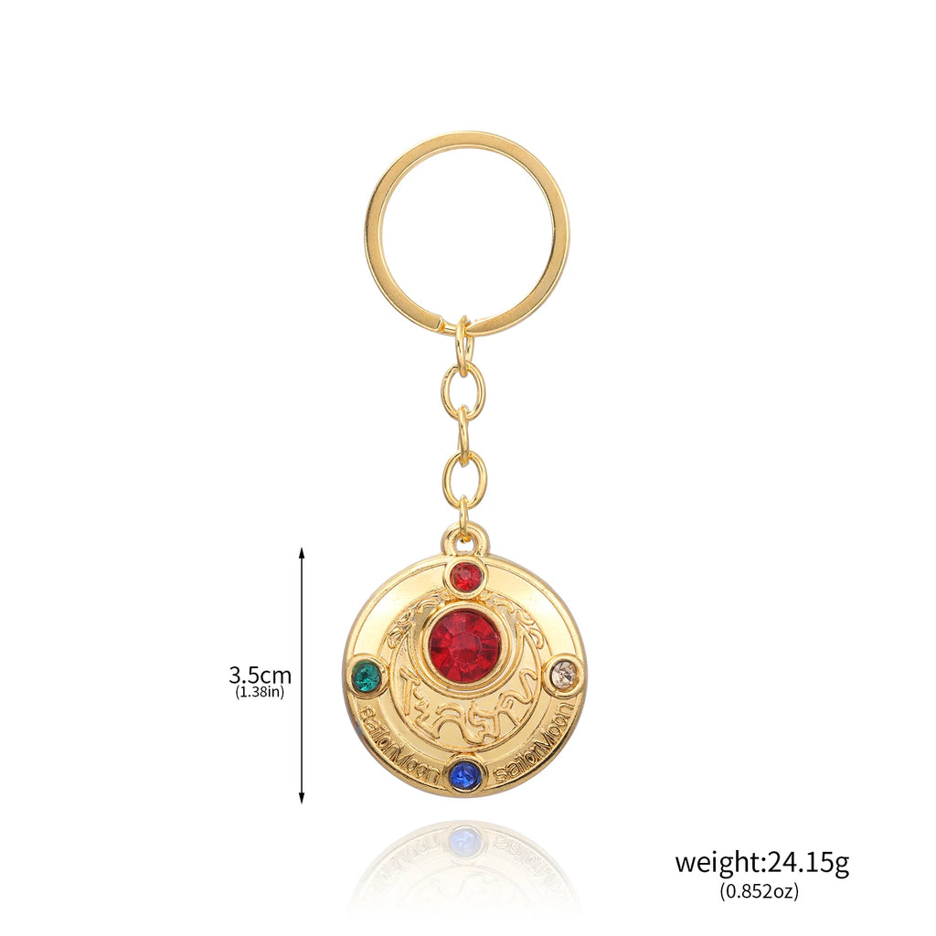 Anime Tsukino Usagi Little Rabbit Keychain Transformer Moon Messenger Mizuno Ami Hino Rei Role Playing Pendant Jewelry Necklace