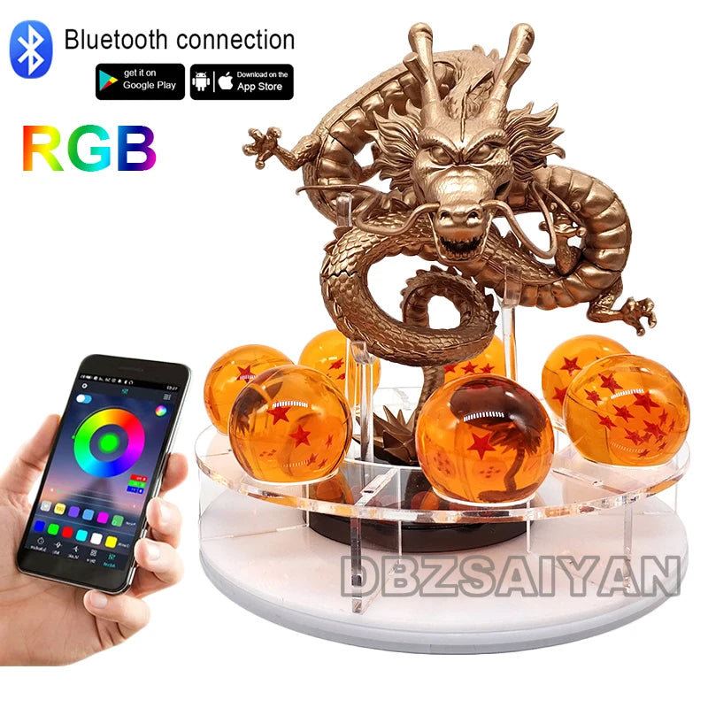 Anime Dragon Ball Z Shenron Lamp Super Saiyan Goku Action Figure Dragon Ball shenlong Model light Base Collection Gift