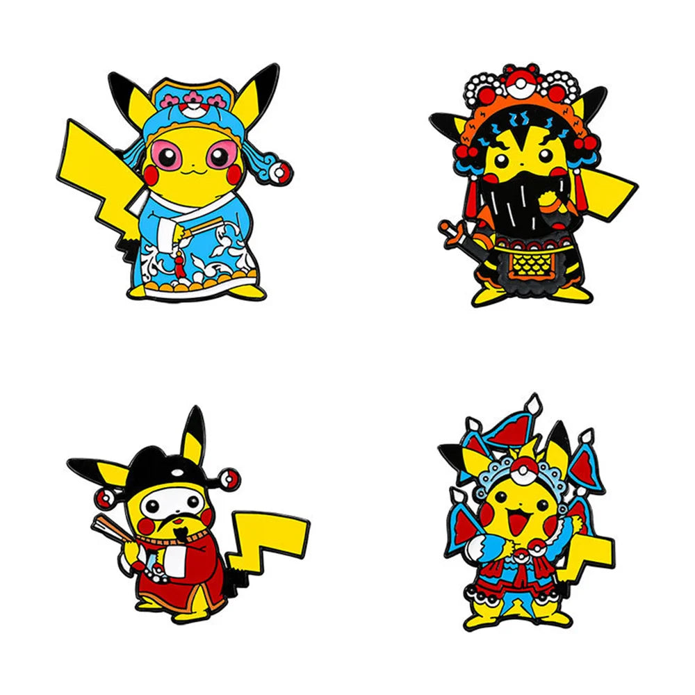 Pokemon Pikachu Anime Brooch For Backpacks Enamel Pin Metal Brooch Pin For Women Badges Pin Brooches Jewelry Accessories