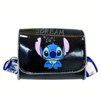 Mickey Minnie Mouse Stitch Children's Shoulder Bag Cute Cartoon Mini Crossbody Bag Boys Girls Bag Anime Fashion Zero Wallet