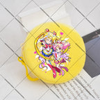 Sailors Moon Zipper Purses Small Bags Portable Coin Pouch Anime Children Round Wallet Cartoon Mini Storage Keychain Bag Kid Gift