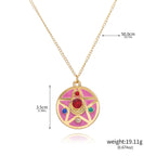 Anime Tsukino Usagi Little Rabbit Keychain Transformer Moon Messenger Mizuno Ami Hino Rei Role Playing Pendant Jewelry Necklace