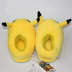2022 New Animation Pokemon Pikachu Kawaii Winter Home Warm Cotton Slippers Lovely Indoor Plush  Shoes Parent-Child Styles Gift