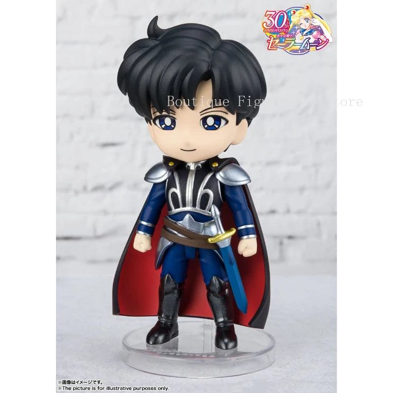 In Stock Bandai Figuarts Mini Sailor Moon Princess Serenity Prince Endymion Anime Action Figure Toy Gift Model Collecting Hobby