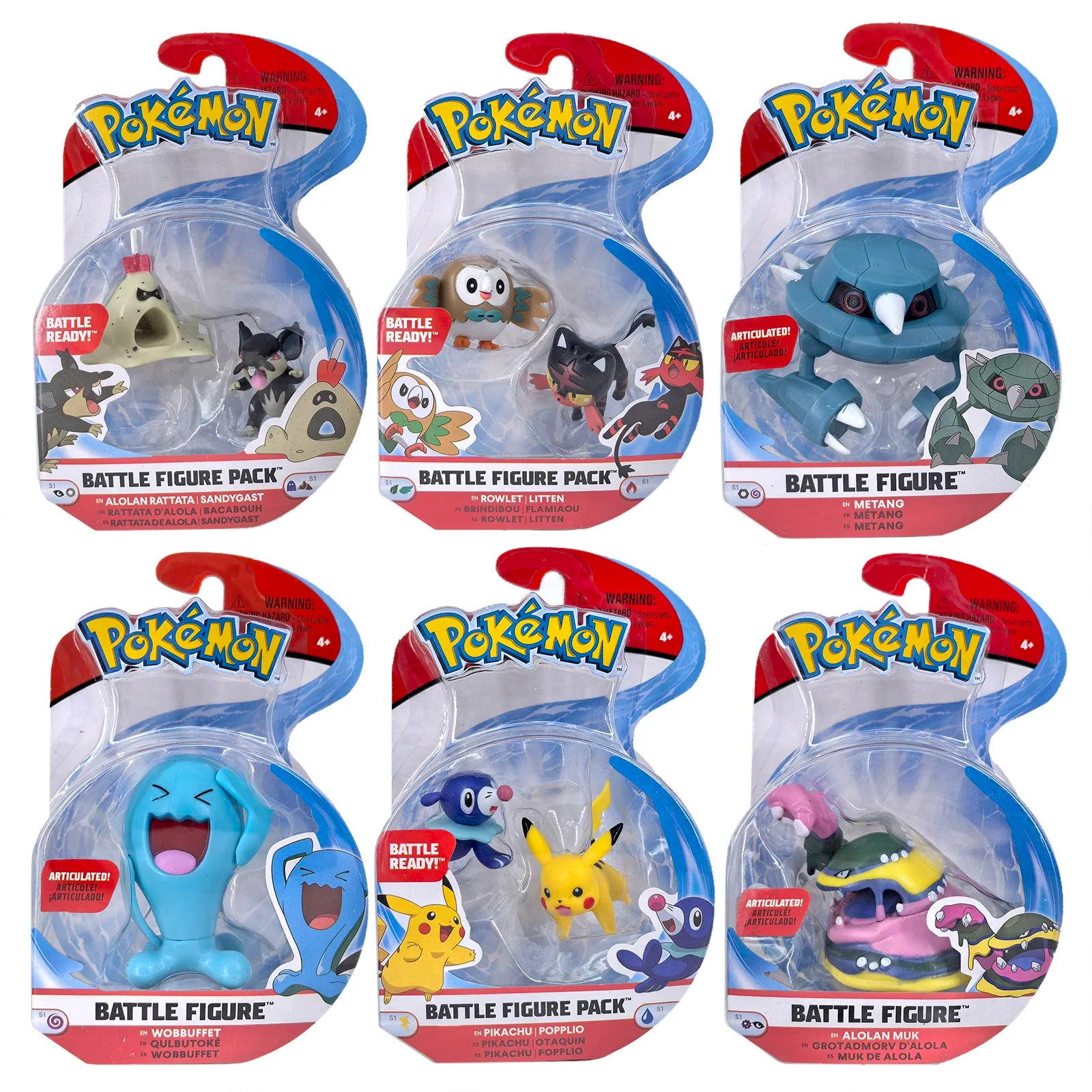 Pokemon WCT Action Figures Muk Wobbuffet Metagross Ludicolo Sandygast Litten Collectible Desktop Ornaments for Kids Gifts