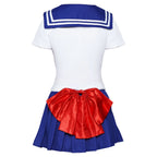 Sailor Costume Moon Usagi Tsukino Cosplay Costumes Kids Girls Cute Short Sleeve Dress Gloves Socks Halloween Carnival Clothing