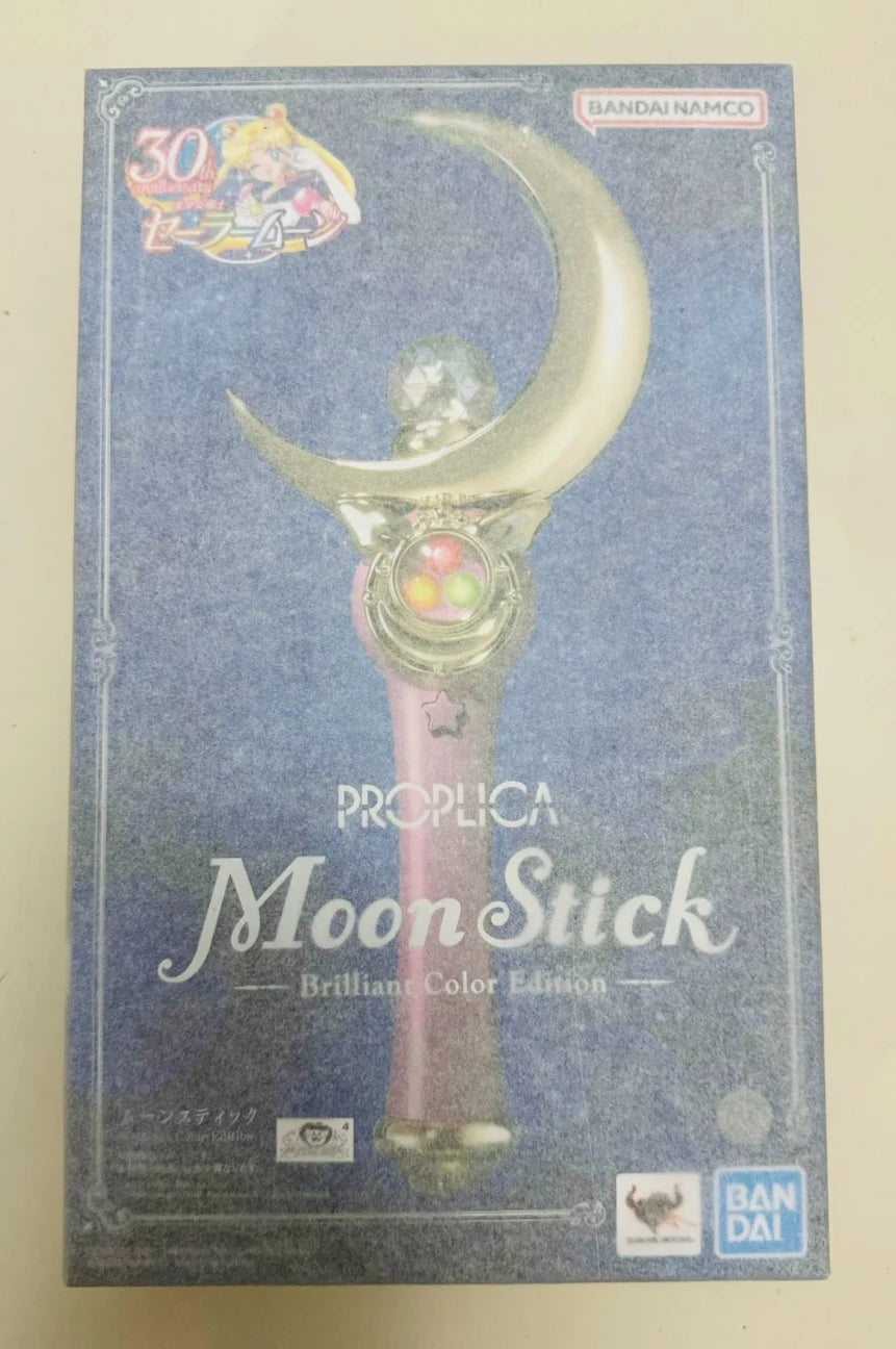 In Stock Original BANDAI PROPLICA Moon Stick Transformation Broochdisguise Pen Crystal Star Figure Anime Sailor Moon Model Toy