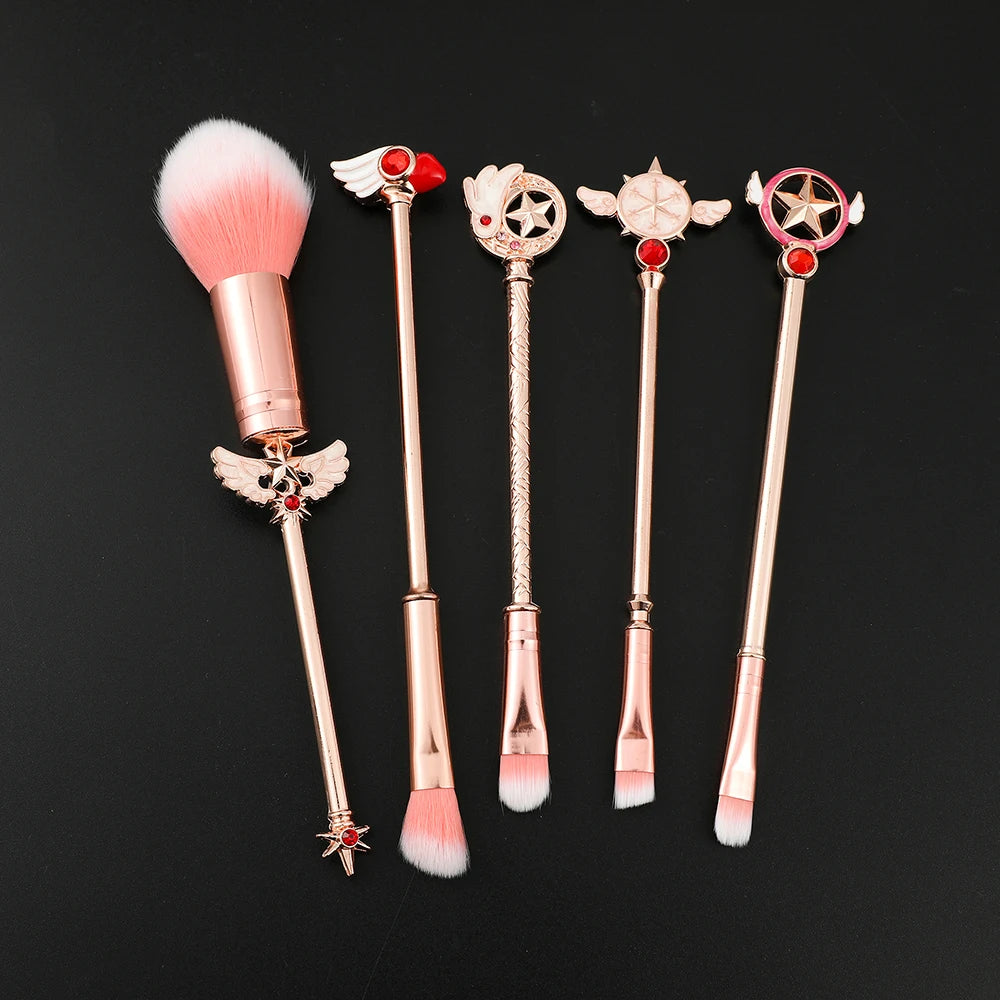 Sailor Moon Makeup Brushes Set Eye Shadow Foundation Women Cosmetic Brush Eyeshadow Blush Powder Blending Beauty Soft Tool