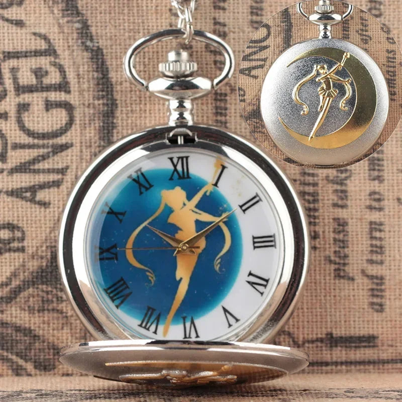 Sailor Moon Moon Prism Pocket Watch Second Generation Lifewith sailor moon Card Captor Sakura cartoon accessories holiday gift
