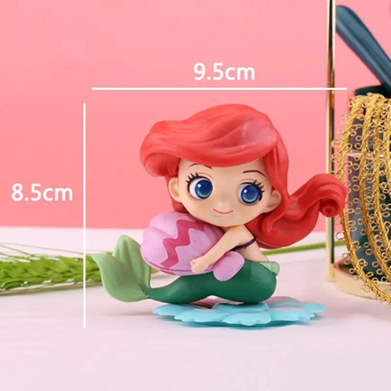 Disney Princess Ariel Rapunzel Cinderella Mermaid Anna Elsa Belle Sofia Snow White Mulan The Little Mermaid Figure Toys Kid Gift