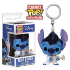 New 22 Styles Funko Pocket pop Keychains Mickey Mouse Minnie Donald Duck Stitch Angel Elvis TIKI Lilo Scrump Vinyl Figure Toys