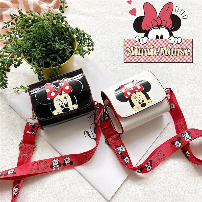 Mickey Minnie Mouse Stitch Children's Shoulder Bag Cute Cartoon Mini Crossbody Bag Boys Girls Bag Anime Fashion Zero Wallet