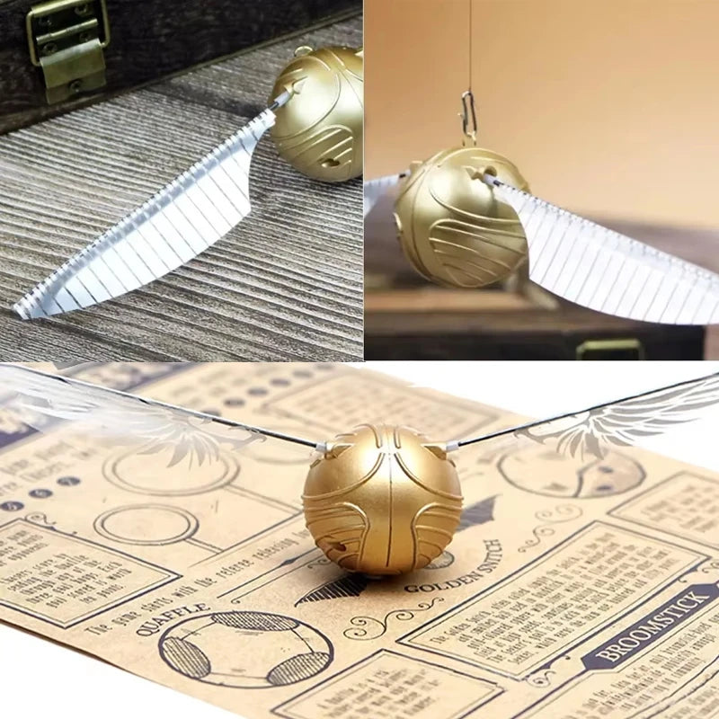 Harry Potter Flying Golden Quidditch Ball Model Toy Magic Ball Gift with Electronics Collectible Model Toys for Birthday Gifts