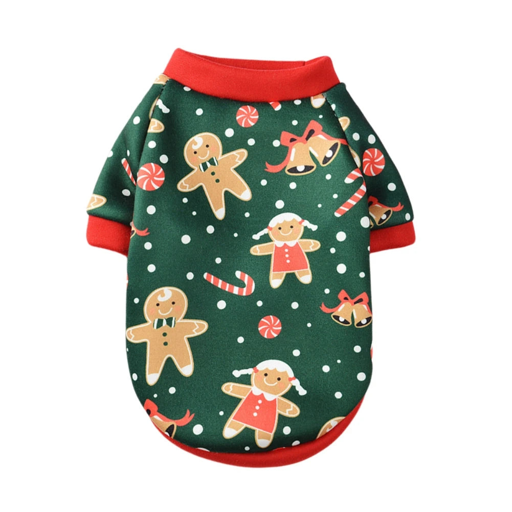 Christmas Dog Clothes  Pet Clothing Hoodies Comfortable Warm Soft Autumn Winter Puppy Outfit Pet Dog Coat