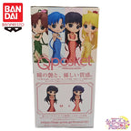 In Stock Bandai Original Banpresto Sailor Moon Qposket Hino Rei Action Figure Model Doll Brand New Boxed Anime Characters Garage