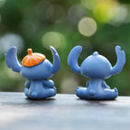 4Pcs/Set Disney Anime Lilo & Stitch Action Figure Cute Model Doll DIY Cake Decoration Birthday Gift For Kids Friends