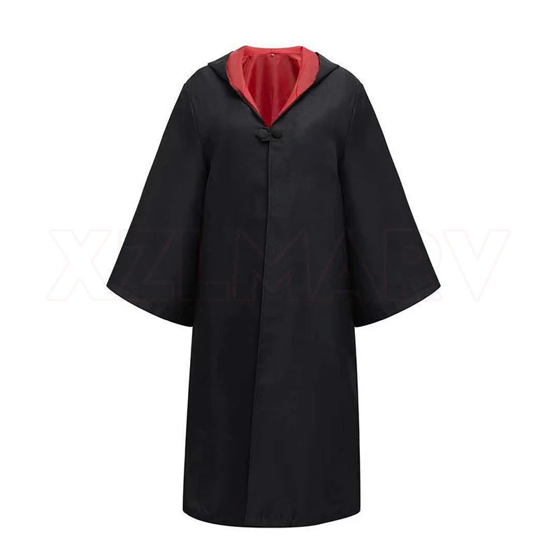 Adult Girls Hogwarts Cosplay Magic School Robes Cloak Slytherin Halloween Cape Boys Costume Women Men Uniform Scarf Tie Gifts
