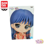 In Stock Bandai Original Banpresto Sailor Moon Qposket Hino Rei Action Figure Model Doll Brand New Boxed Anime Characters Garage