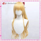 Sailor Venus Cosplay Wigs Minako Aino Cosplay Wig Blonde Loose Wave Long Heat Resistant Synthetic Hair Wig + Wig Cap